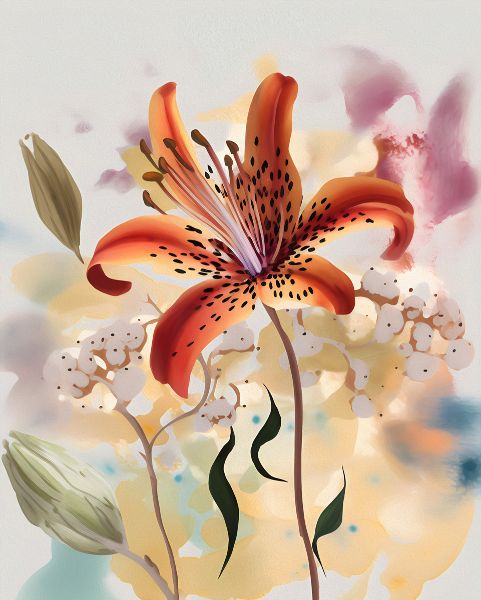  Serenity in Bloom: 'Field of Flowers'- Art Print on Canvas. Artemyst