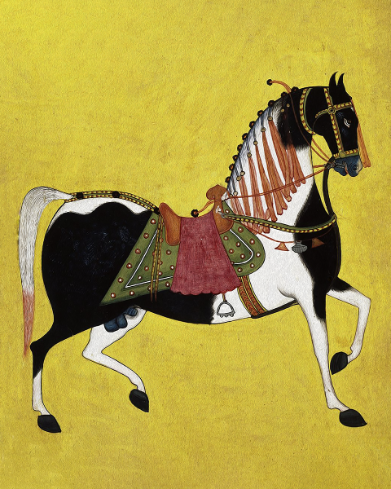  Regal Elegance: 'Horse for Parade' Animal Art - Print on Fine Art Paper. ARTEMYST
