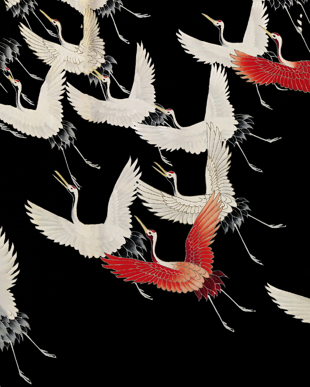  Harmony in Flight: 'Migratory Birds' Captivating Bird - Art Print on Paper ARTEMYST