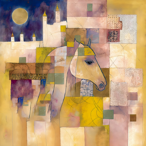 Patterns of the Bazaar: Abstract Arabian Art - Print on Fine art paper ARTEMYST