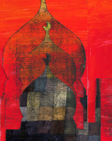 Pursuit of Faith: Abstract Mosque Layers - Art Print on Fine art paper ARTEMYST