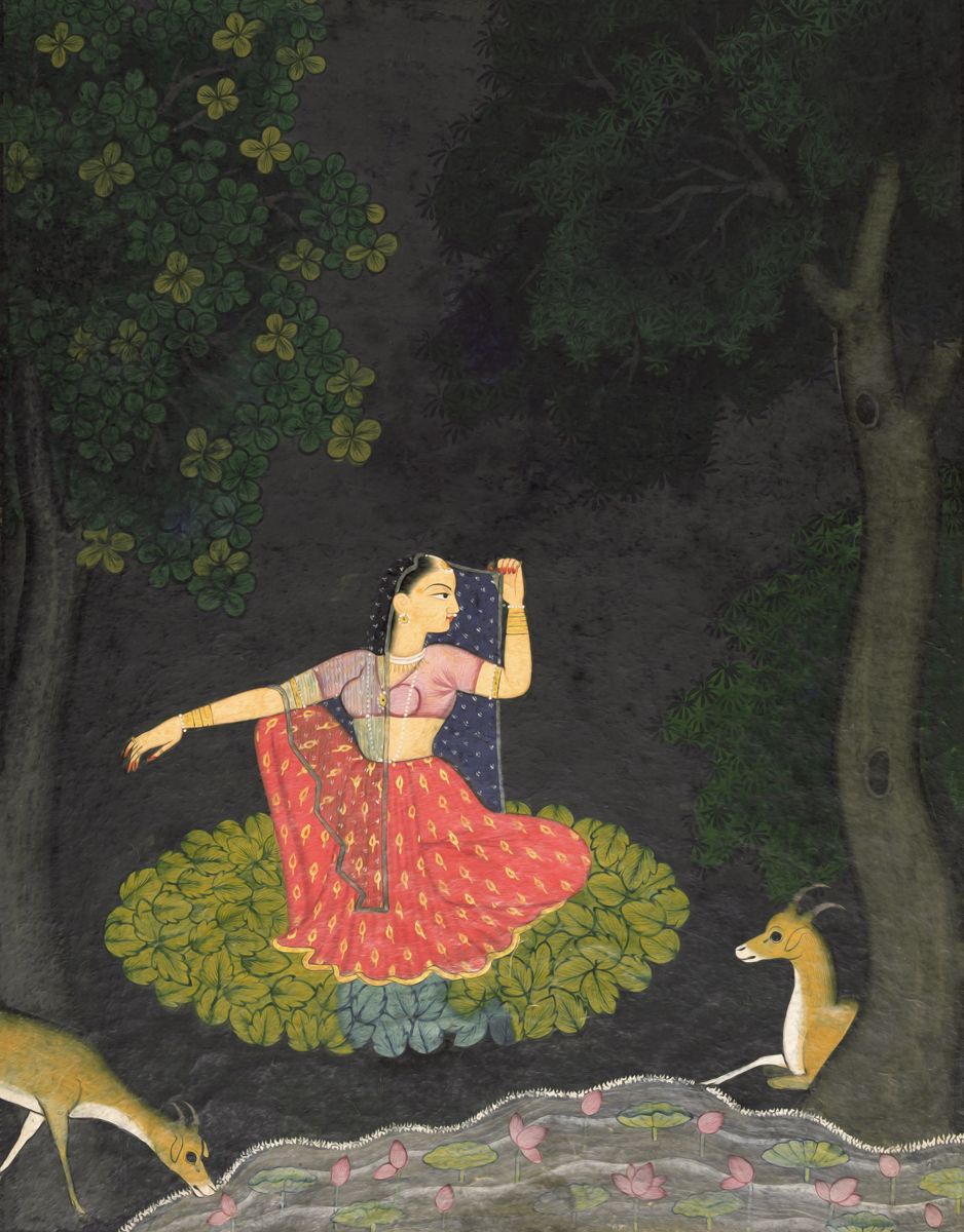  Whispers of Love: 'Vasaksajja Nayika' - Art Print on Paper ARTEMYST