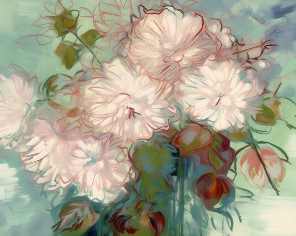  Radiant Blooms: 'Nasturtium' Art Collection - Art Print on Canvas. Artemyst