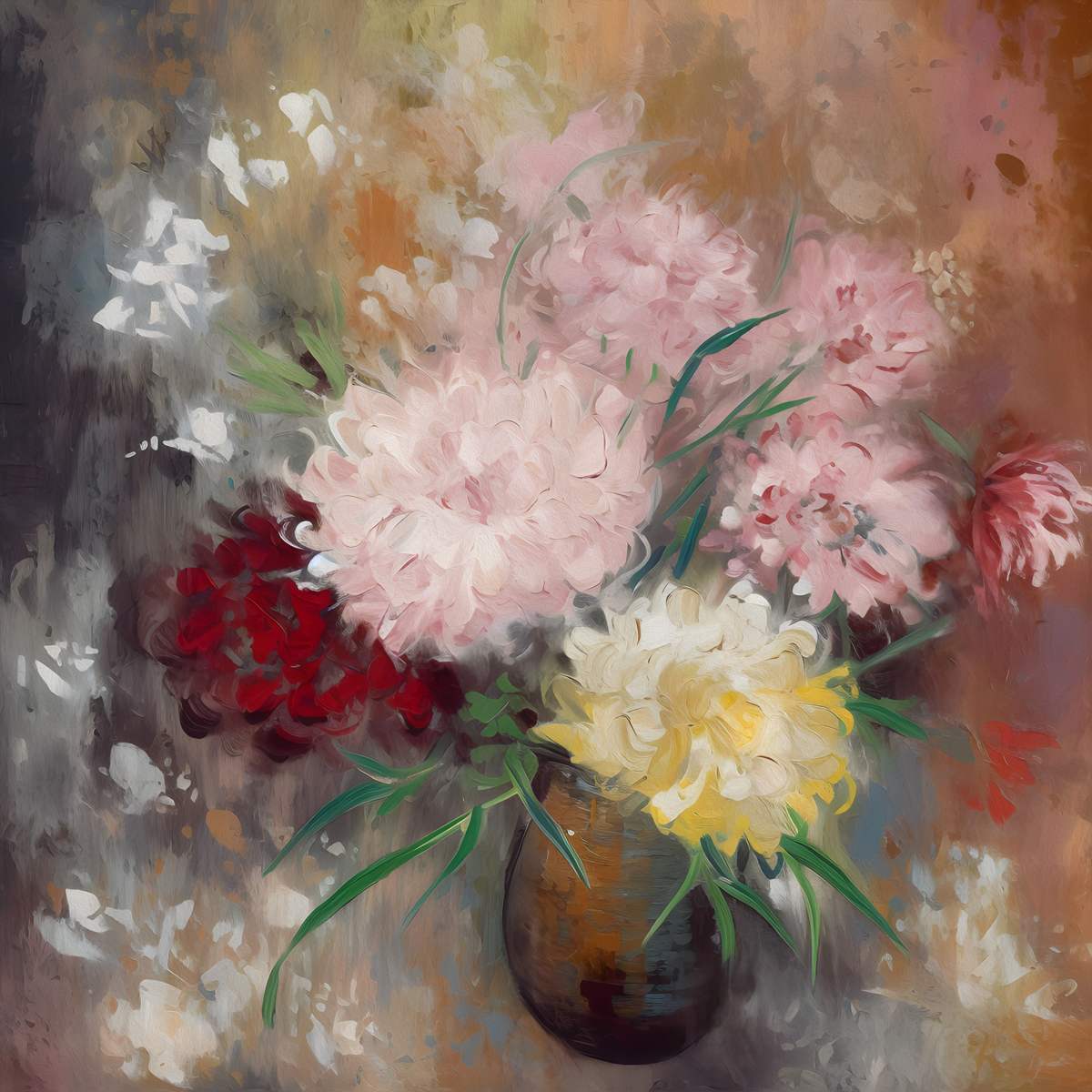  Ethereal Beauty: 'Pink Blossoms' Art Collection - Art Print on Canvas. Artemyst