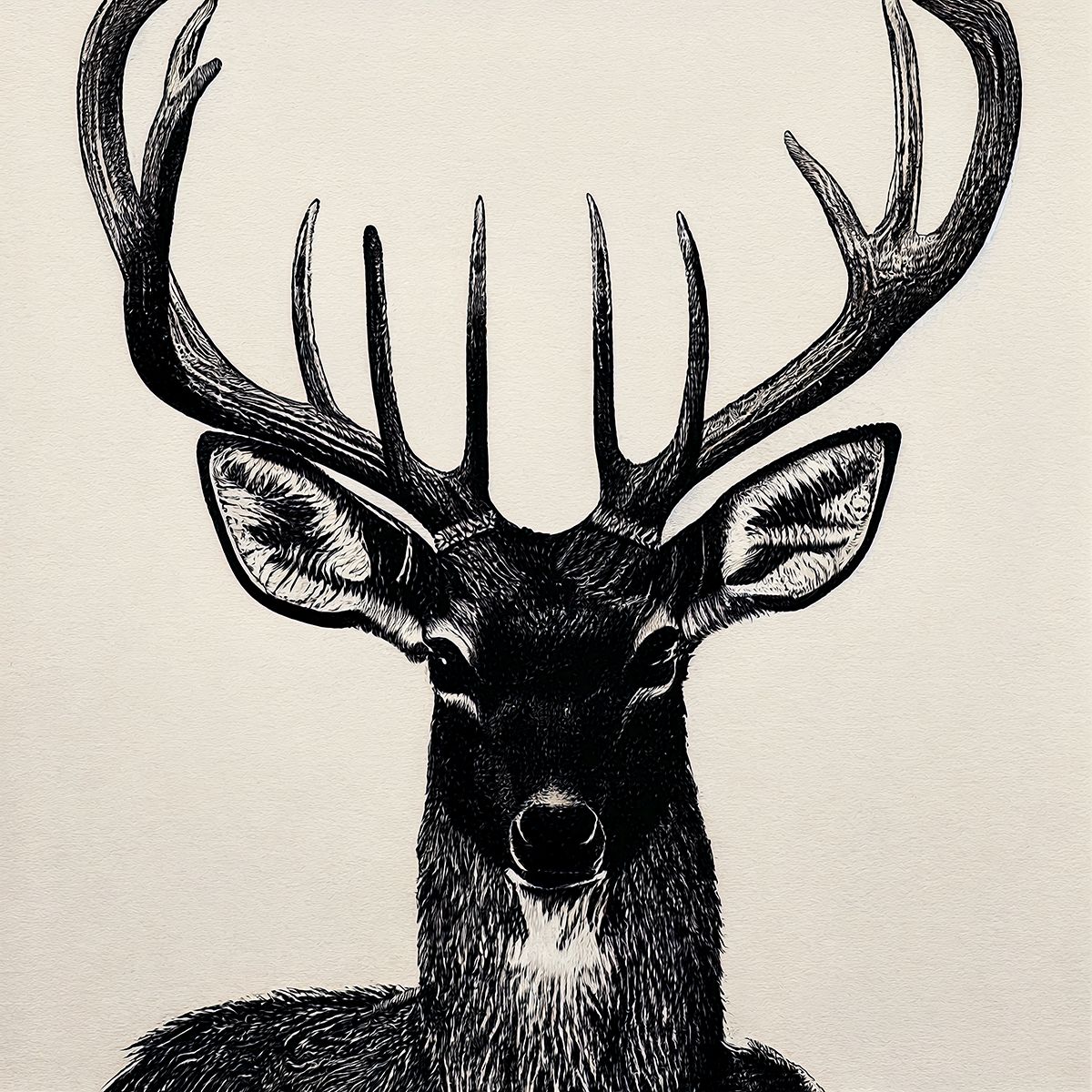  Regal Majesty: 'Stag' Animal Art - Print on Fine Art Paper. ARTEMYST